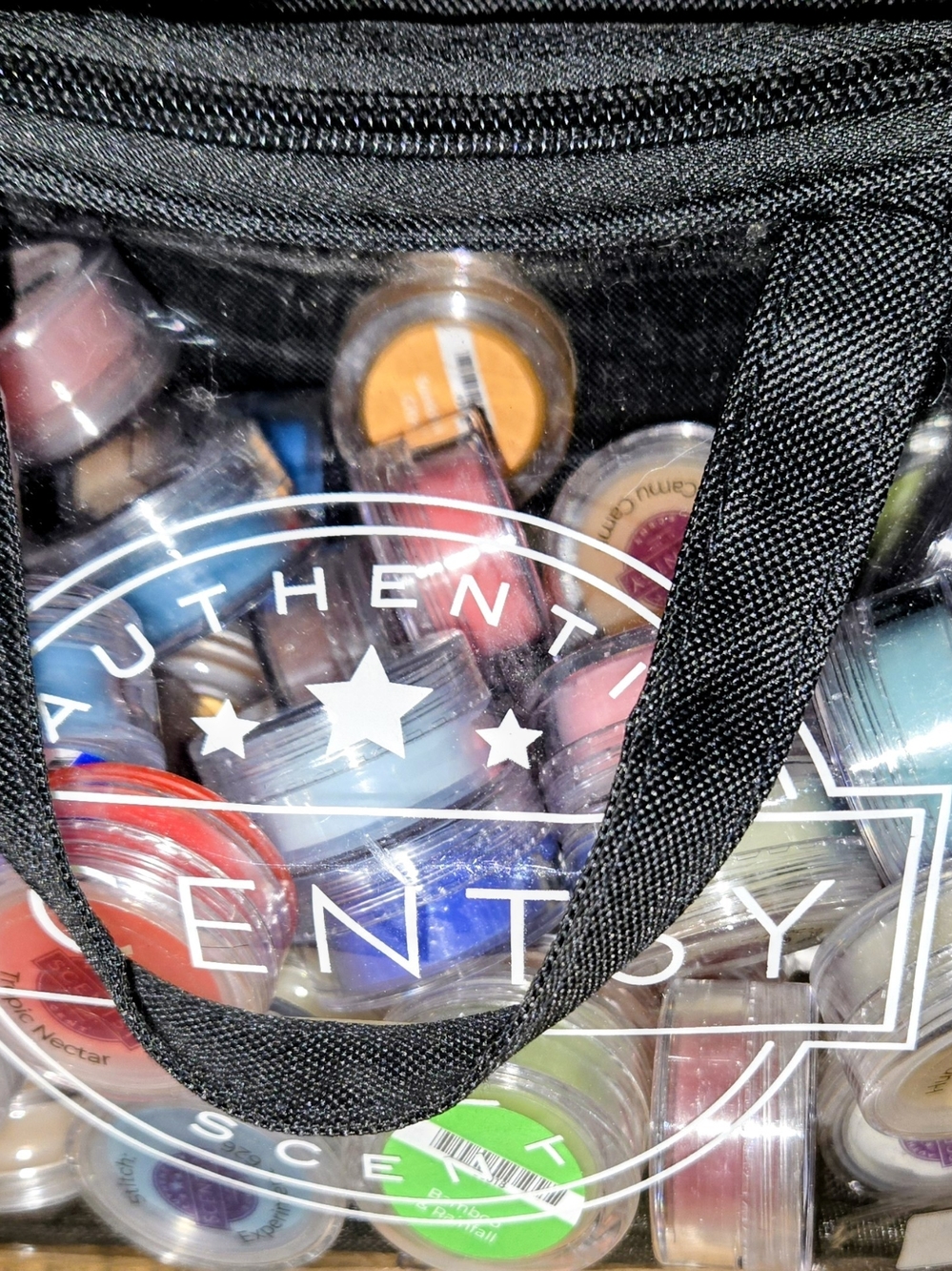 Bag filled with Scentsy Samples